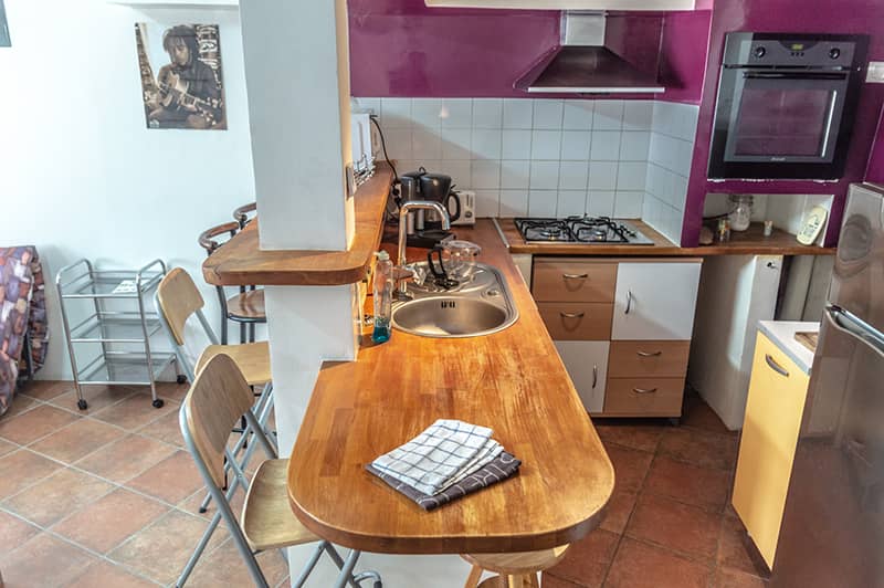 Cuisine d'un logement atypique